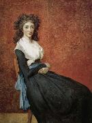 Jacques-Louis  David Special Lu generation of Nafu person portrait oil